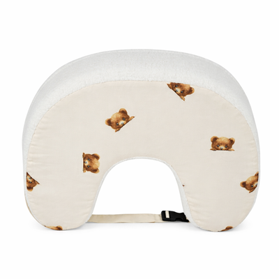 Fütterungskissen - rosa mit weißen Tupfen