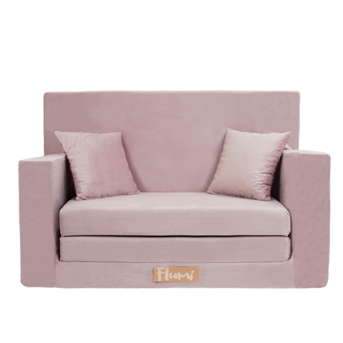 Personalisierte faltbare Kinderliege Pulver rosa