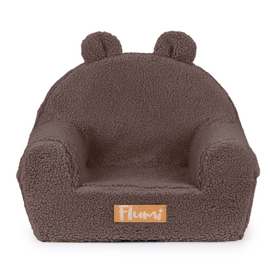 Personalisierter Schaumstoffsessel für Kinder Schoko-Teddy