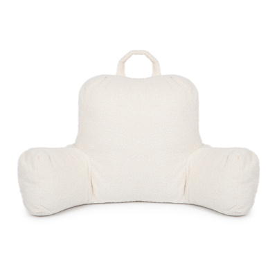 Flumi Rückenlehne Lesekissen für Erwachsene mit Armlehnen und Taschen - Bouce beige