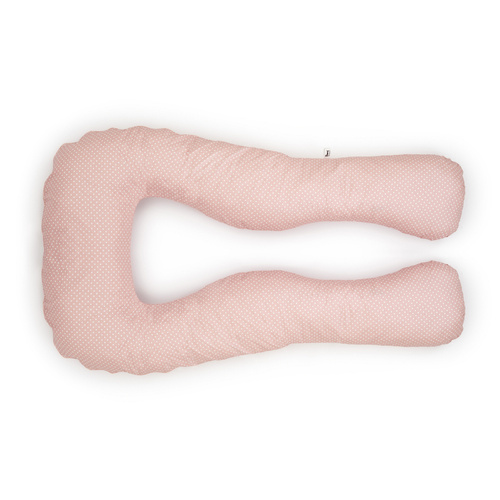 Schwangerschaft Kissen marineblau mit weißen U-Typ rosa