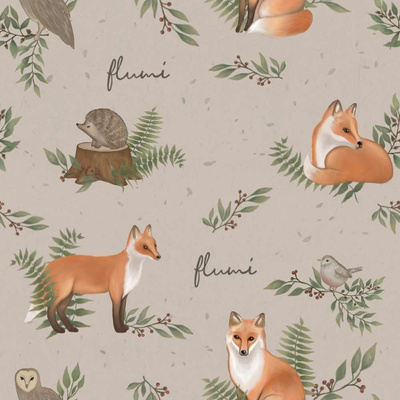  Personalisierte Bällebad Baby Bällepool Kinder 90x40cm mit 200 Bällebad Bälle Grau + Füchse