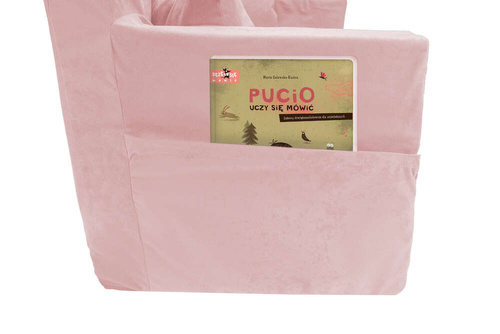 Personalisierte faltbare Kinderliege Pulver rosa
