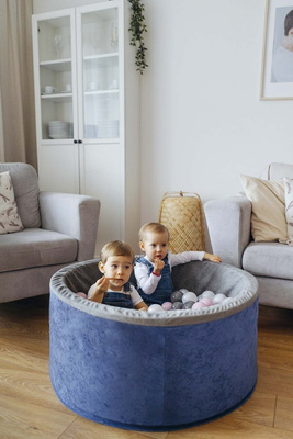 Satz mit 200 Bällen für Bällebad pearl - hellgrau - silber