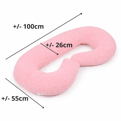 Umstandskissen Typ C - Teddy Kollektion - dunkelbeige