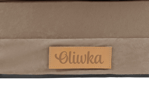 Personalisierte faltbare Kindercouch beige Teddybären