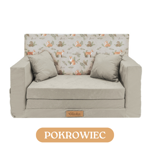 Personalisierter faltbarer Kinder - beige
