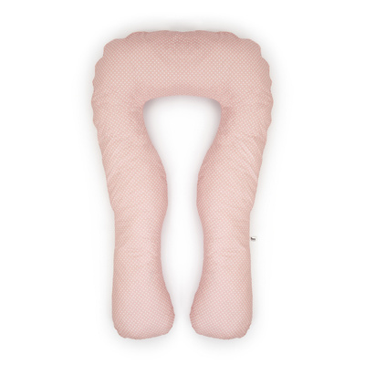 Schwangerschaft Kissen marineblau mit weißen U-Typ rosa