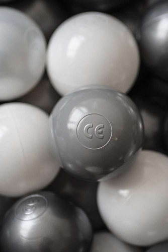  Personalisierte Bällebad Baby Bällepool Kinder 90x40cm mit 200 Bällebad Bälle Beige + Bären