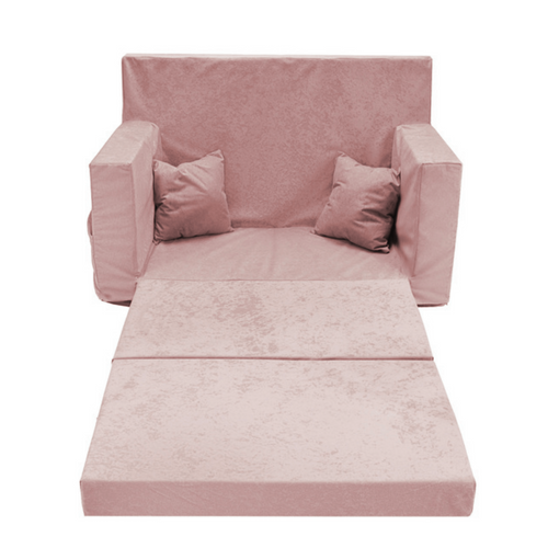 Personalisierte faltbare Kinderliege Pulver rosa