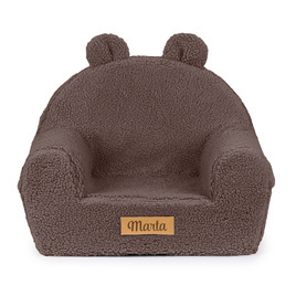 Personalisierter Schaumstoffsessel für Kinder Schoko-Teddy