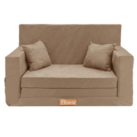 Personalisierte faltbare Kinderliege beige