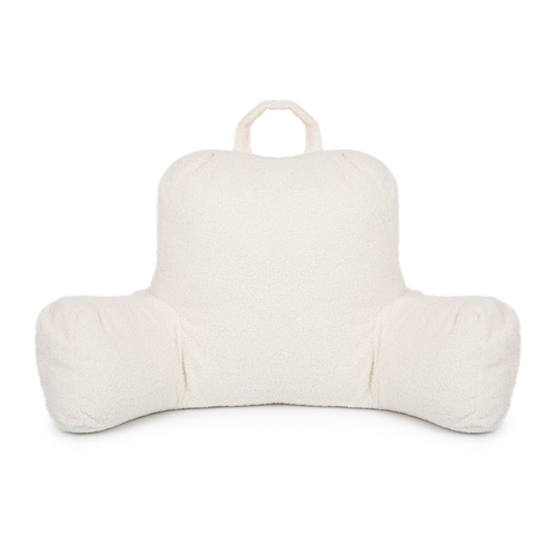 Flumi Rückenlehne Lesekissen für Erwachsene mit Armlehnen und Taschen - Bouce beige