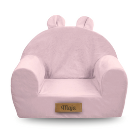 Personalisierte Schaumstoff Sessel für Kinder Pulver rosa