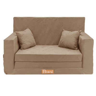 Personalisierte faltbare Kinderliege beige