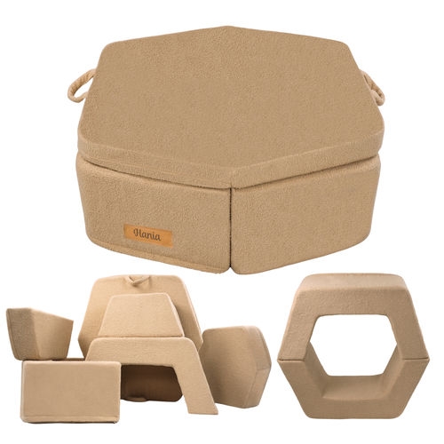 Personalisierter faltbarer Kinder - beige