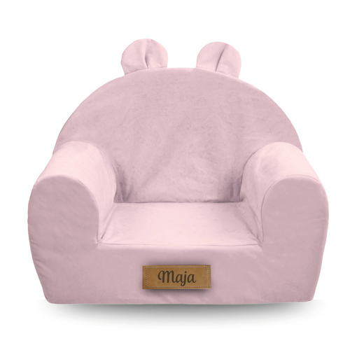 Personalisierte Schaumstoff Sessel für Kinder Pulver rosa