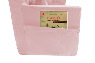 Personalisierte faltbare Kinderliege Pulver rosa