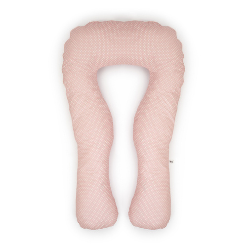 Schwangerschaft Kissen marineblau mit weißen U-Typ rosa