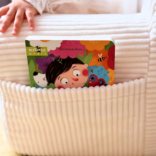 Personalisierter Schaumstoffsessel für Kinder beige Stoff Kord