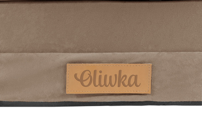 Personalisierte faltbare Kindercouch beige Teddybären