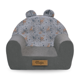 Personalisierter Schaumstoffsessel für Kinder Rehe