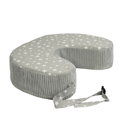 Fütterungskissen - rosa mit weißen Tupfen