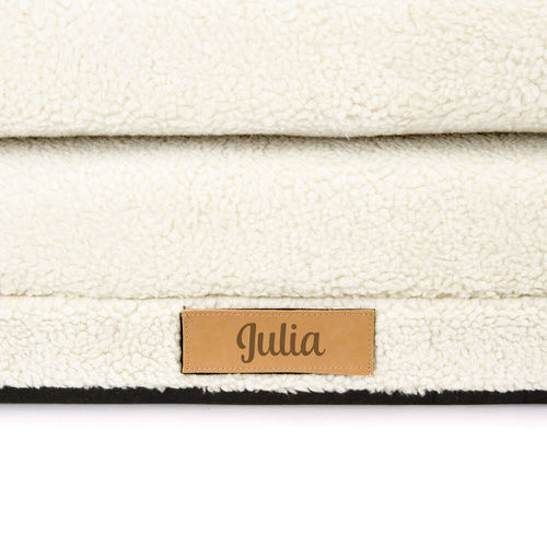 Personalisierte faltbare Kinderliege Teddybären hellbeige