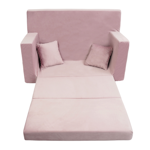 Personalisierte faltbare Kinderliege Pulver rosa