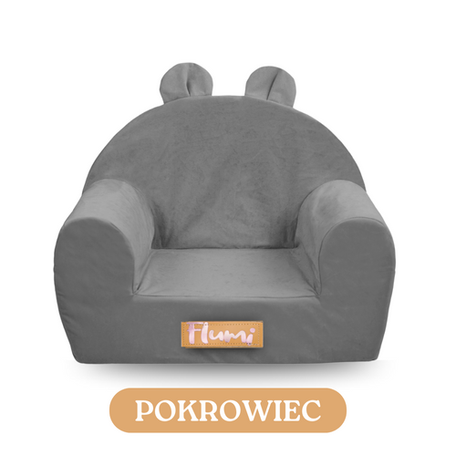 Personalisierter Schaumstoffsessel für Kinder beige Stoff Kord
