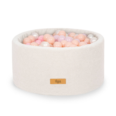  Personalisierte Bällebad Baby Bällepool Kinder mit 200 Bällebad Bälle /Hellbeiger Teddy